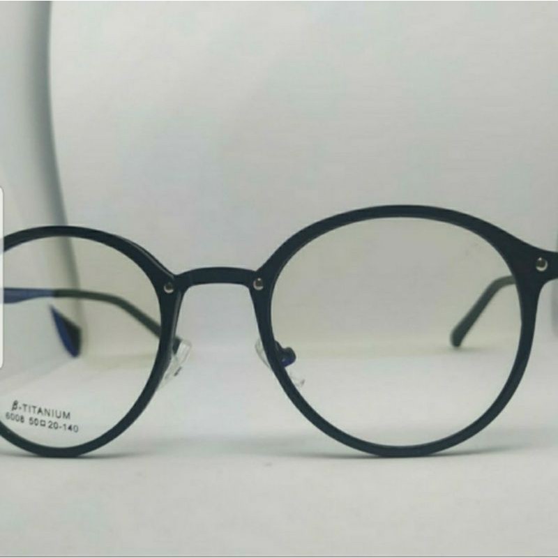 Kacamata 6008 titanium/kacamata bulat