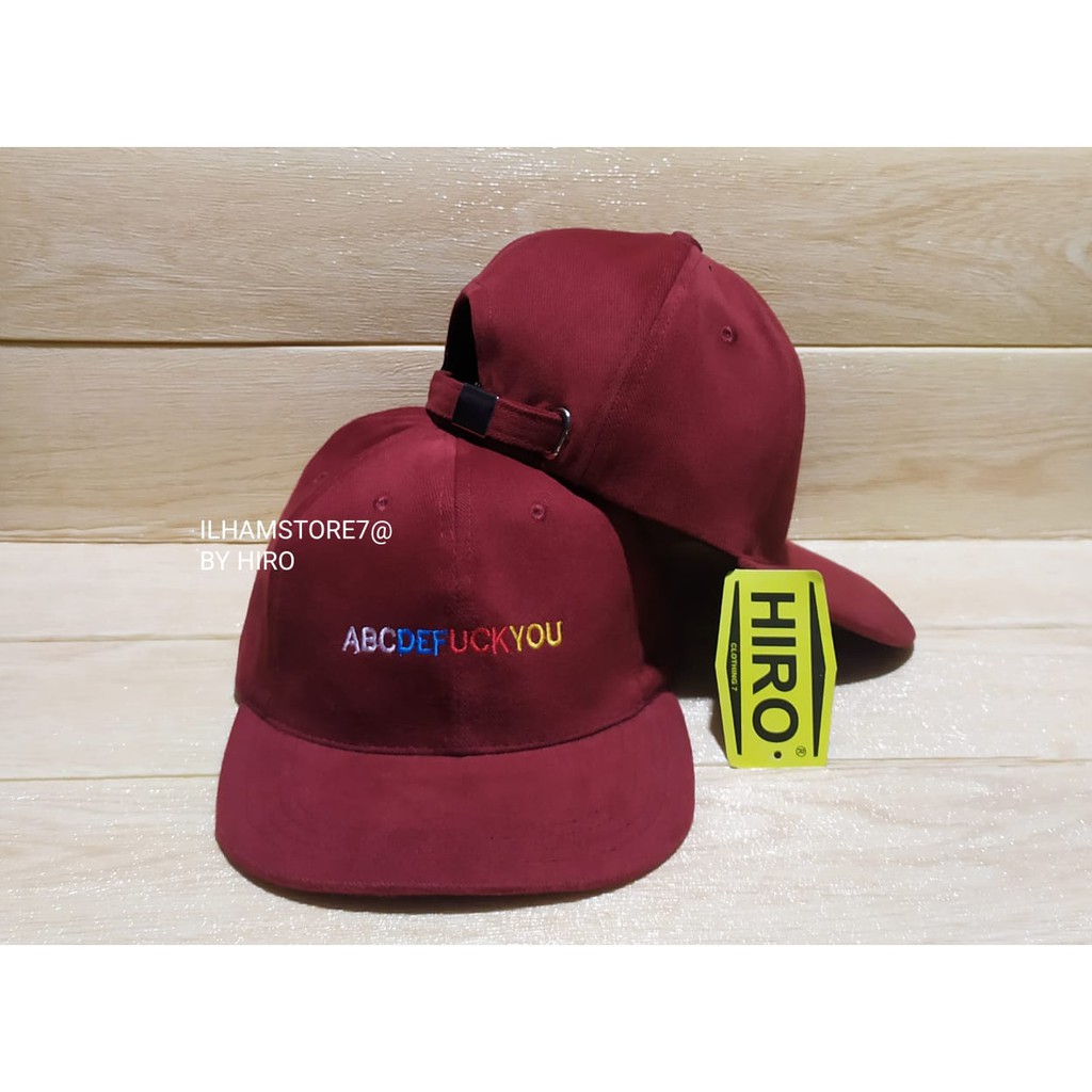 (COD)Topi Snapback Bordir ABC New Model/Topi Distro Keren/Topi Distro Terlaris