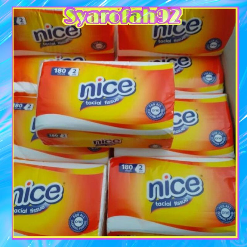 (SYA92) Tissue Nice 180 sheet 2.ply  Tisu Murah Tisu Nice