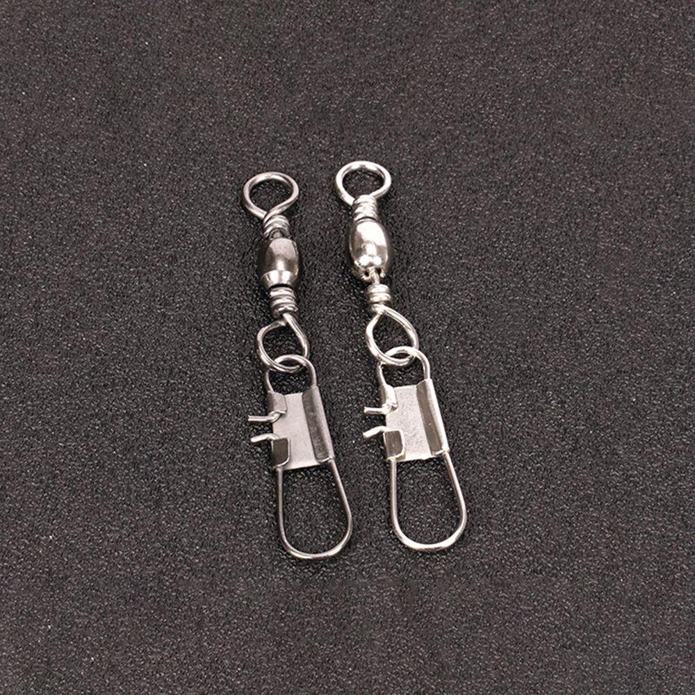 Preva 50pcs/Lot Aksesoris Kail Pancing3 /0# Lure 8-Shaped Ring Quick Swivel Tipe Botol 8-Shaped