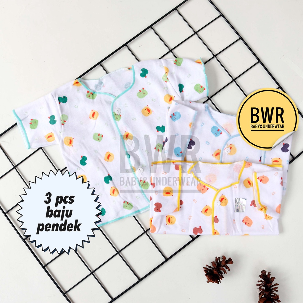 [ 3 setel ] Setelan Shankusen Baju PENDEK + Celana PENDEK | Setelan Bayi Newborn Pino Piko - Bwr IX