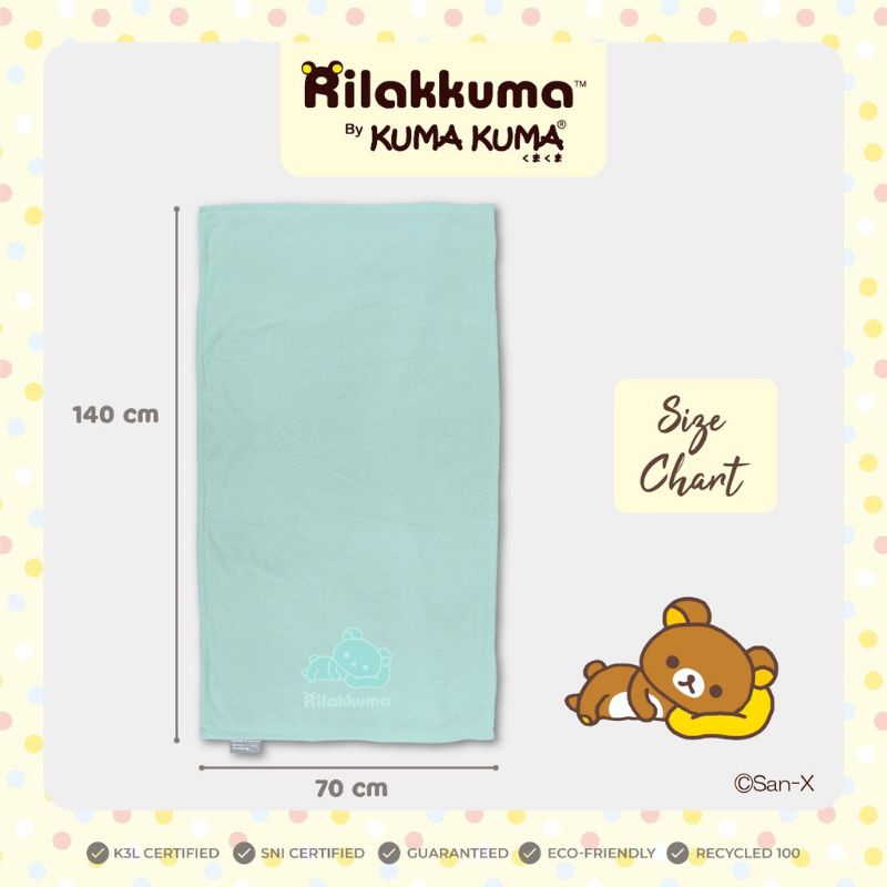 PINEAPPLE TOWEL RILAKKUMA BY KUMA KUMA 140 X 70cm/handuk bayi