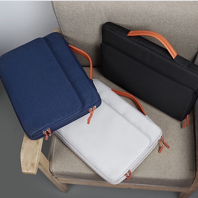 Laptop Leather Sleeve Tas  Case bag Office Briefcase For Any Laptop And Macbook Pro Air 11 12 13 15 16 Laptop iPad Tablet Cover