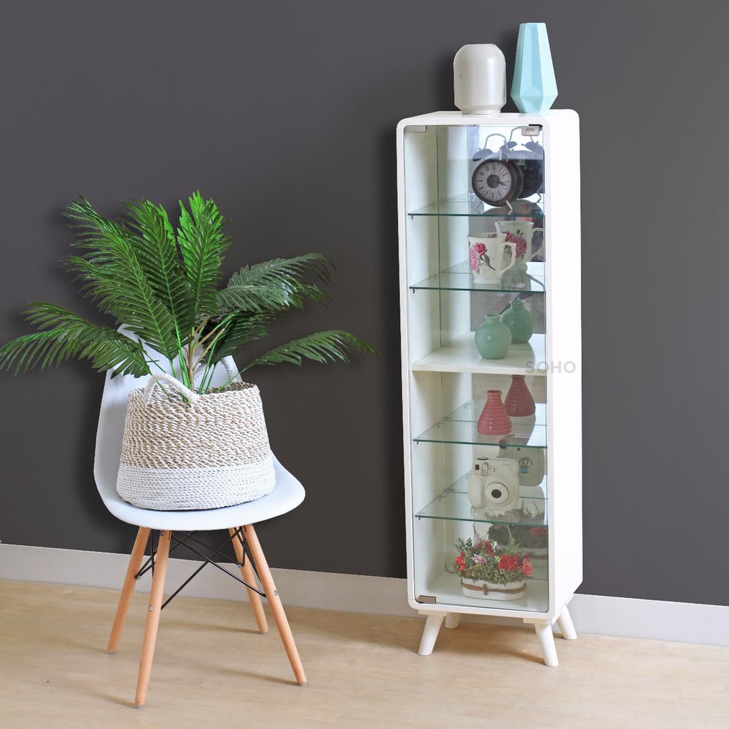 SOHO.ID Mini Showcase - Lemari Pajangan Kaca Minimalis