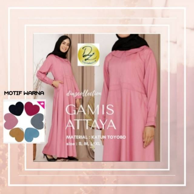 Gamis attaya katun toyobo