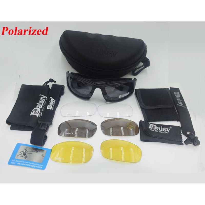 KACAMATA DAISY USA MILITARY / KACAMATA AIRSOFT DAISY 4 LENSA GOOGLE / KACAMATA SEPEDA MOTOR TOURING