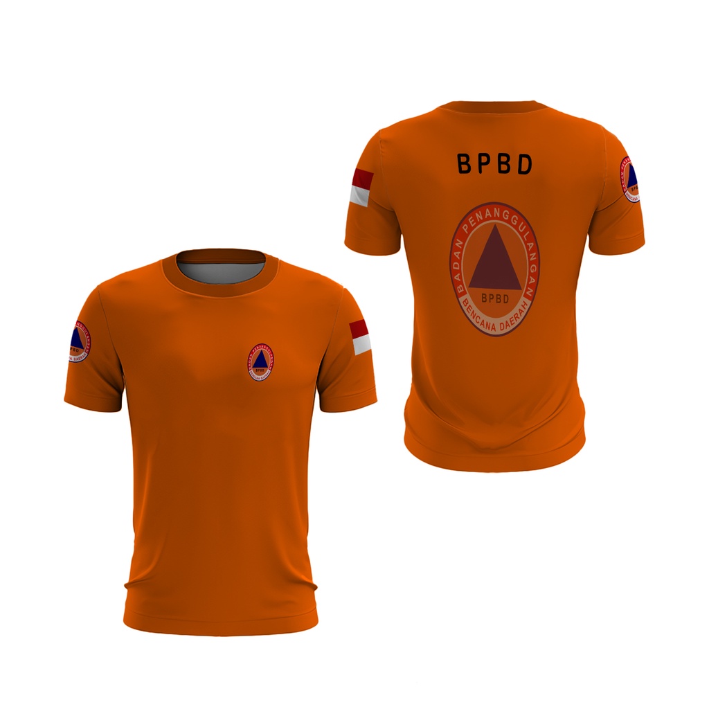 [Riashop] Kaos BPBD Orange | Kaos BPBD Pria | Kaos BPBD Lengan Pendek | Kaos BPBD Bencana