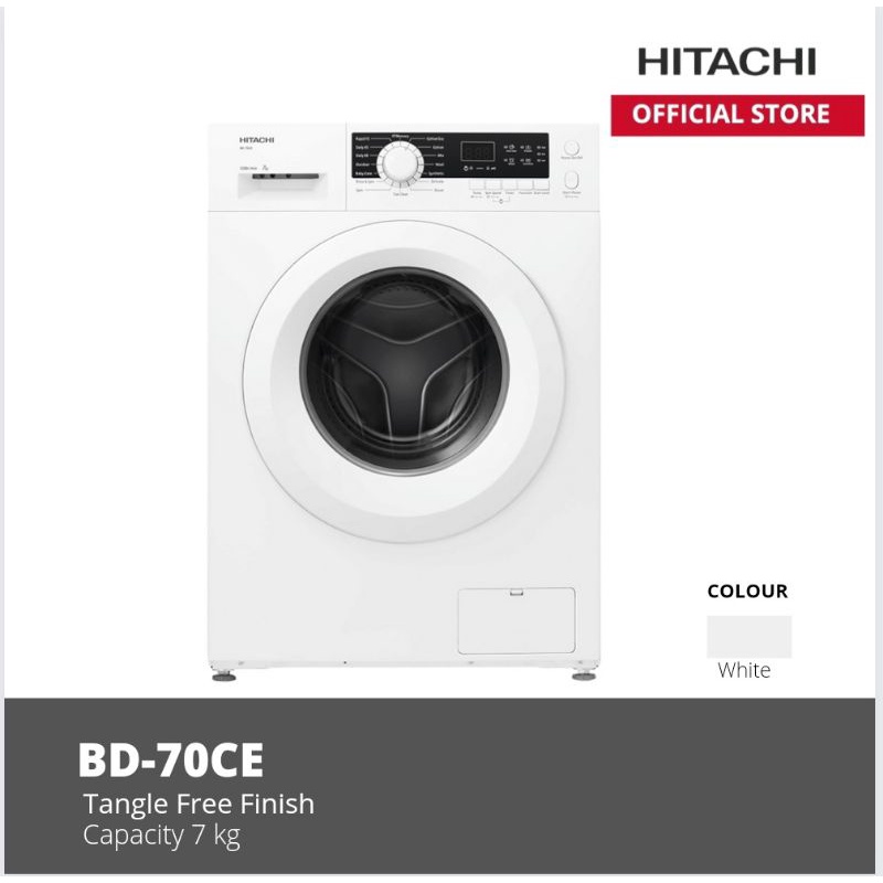 HITACHI MESIN CUCI  BD-70CE 7KG FRONT LODING