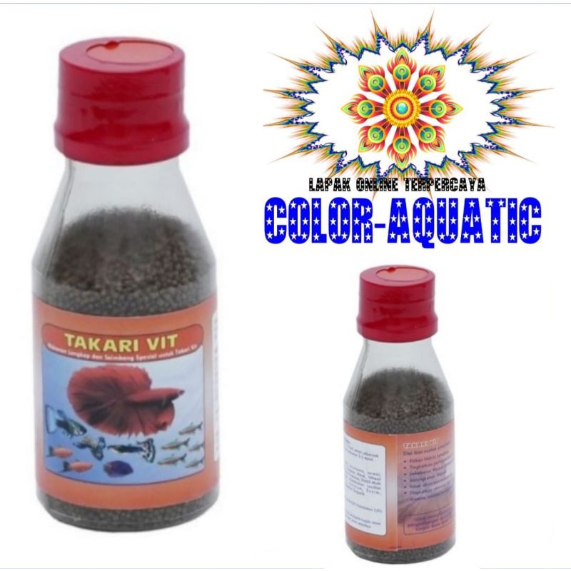 pelet ikan kecil aquascape takari vit
