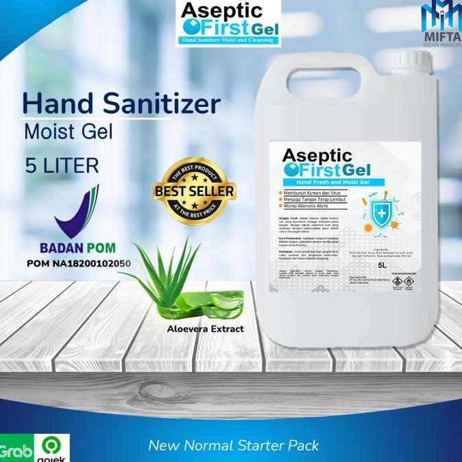 HAND SANITIZER GEL 5 LITER / ASEPTIC FIRST HAND SANITIZER GEL 5L