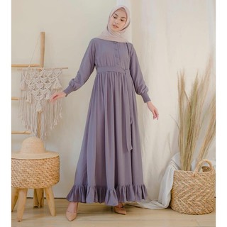 COD Baju  Muslim Wanita Terbaru  2021  GAMIS  POLOS LD 95 100 