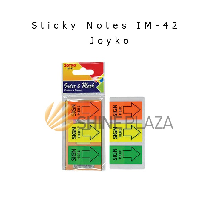 

Jual Memo Sticky Notes Sign Here Joyko IM-42 Berkualitas