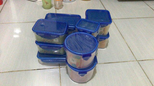 Lock 4 Lock Four Set 12 Pcs / Toples / Kotak Makanan Greenleaf