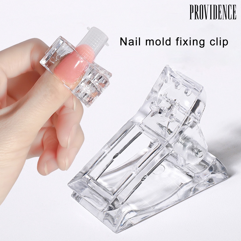 Providence 10Pcs Nails Extension Clip Wear-resistant Makeup Tool Resin Women Nail Shaping Clip Tool for Beginners