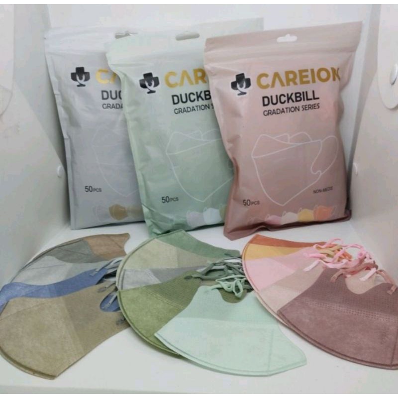 MASKER DUCKBILL CAREION GRADATION SERIES EMBOS ISI 50PCS