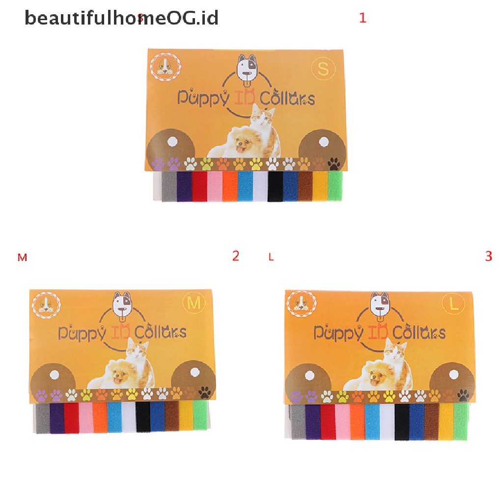 / Beautifulhomeog.id / 12pcs / Set Kalung Collar Anjing / Kucing Newborn