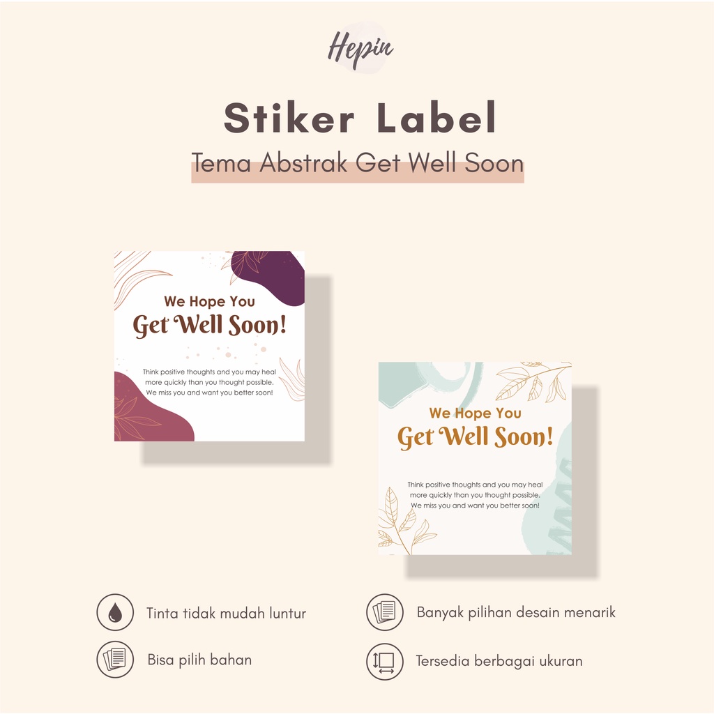 

stiker label murah edisi ABSTRAK GET WELL SOON