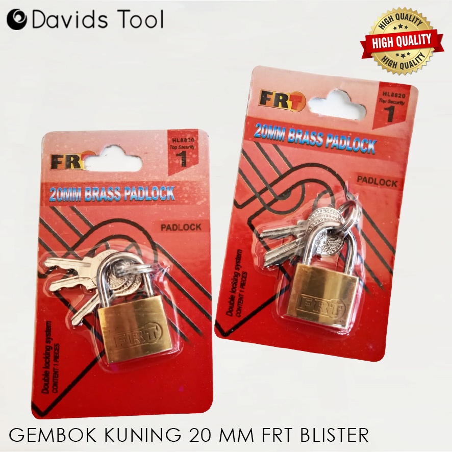 Gembok Koper Kecil Tas Kotak Kuningan 20 mm