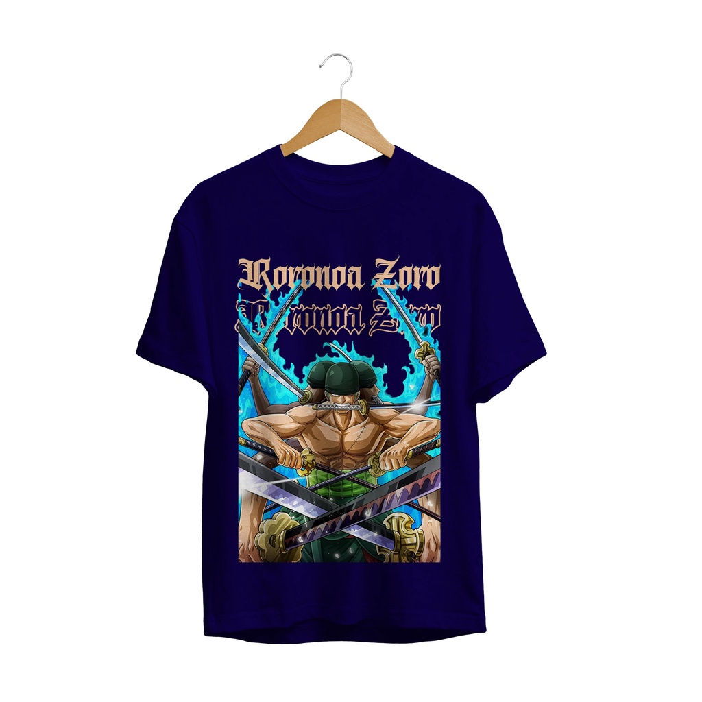 BAJU KAOS ANIME ONE PIECE-ZORO GOD OF SWORD JAPANES CULTURE DISTRO PREMIUM PRIA WANITA ANAK-ANAK