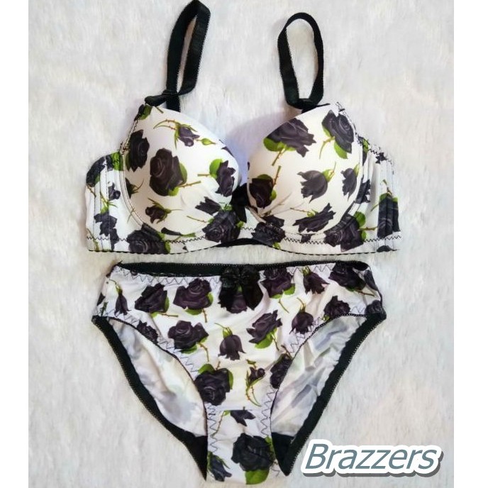 Bra Bh Pantai Renang Set Celana Dalam Cd Wanita Dewasa Push Up Kawat Sexy Busa Tebal Motif Bunga
