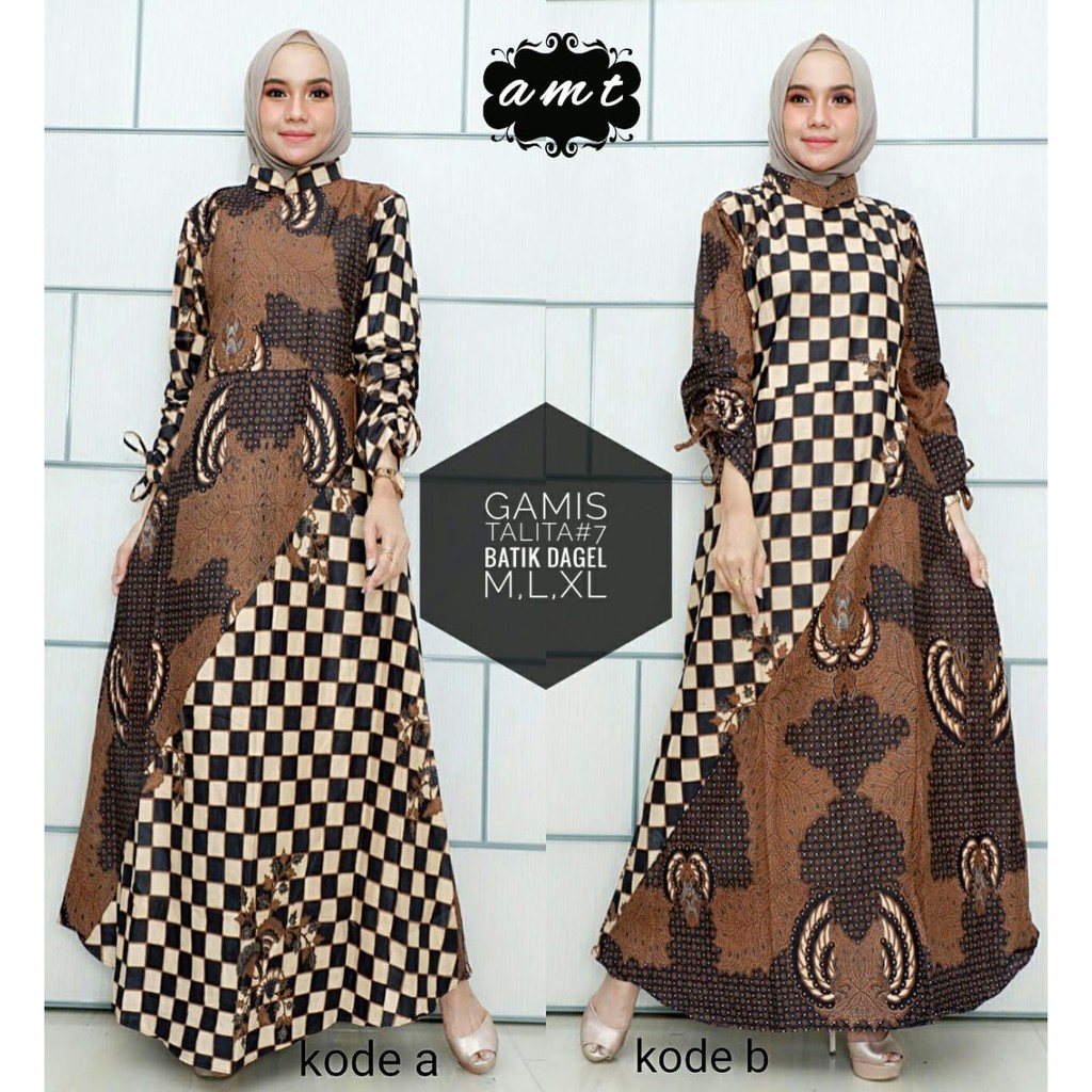 Gamis Batik Murah Solo Talita #7 Batik Tuman Surakarta 155.000