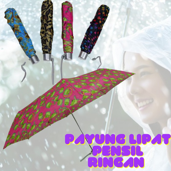 PROMO HOT SALE Payung Lipat 3 Mini Kecil Pensil / Payung Lipat Pensil Ringan