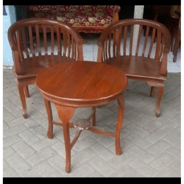 Kursi teras betawi kurung/kursi teras betawi lenong kayu jati