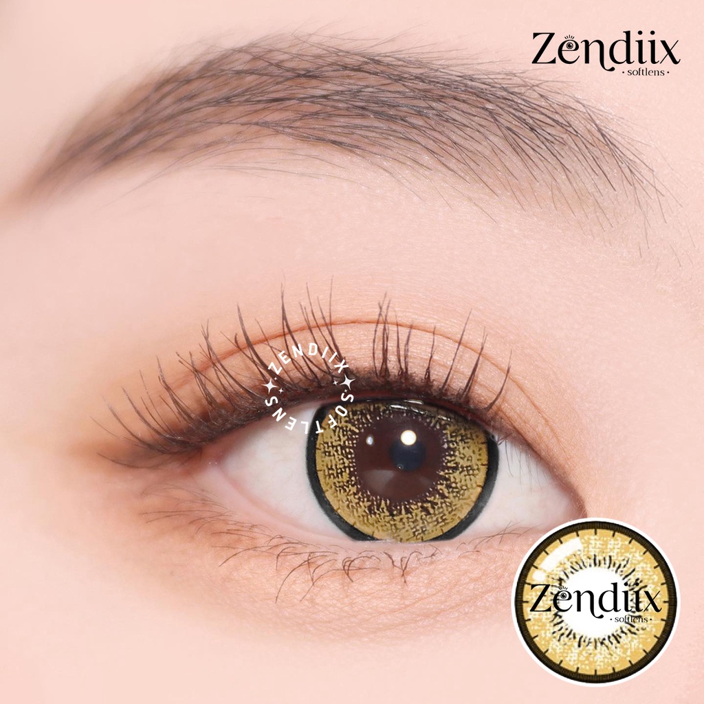 Softlens UNIVERSE Warna BROWN Normal Beda Minus