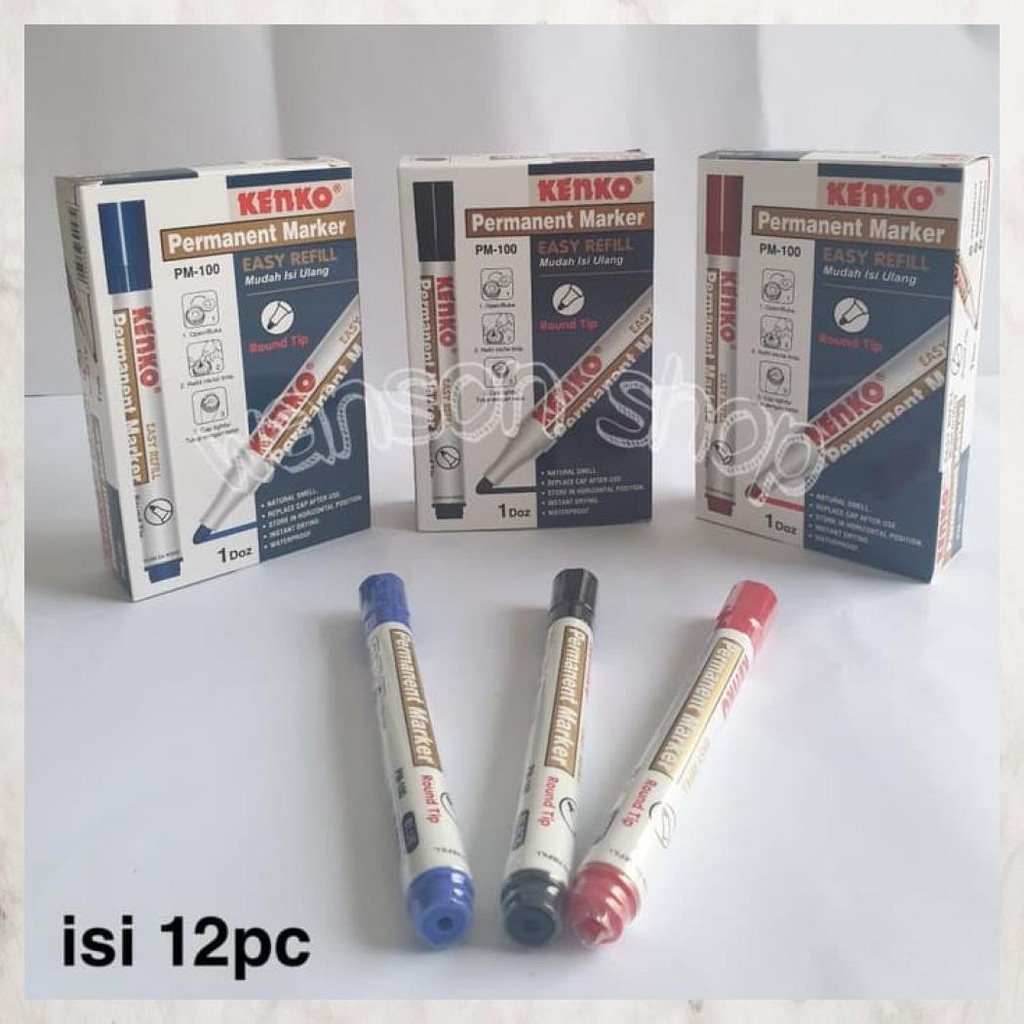 

Spidol Kenko Permanent Marker - Merah