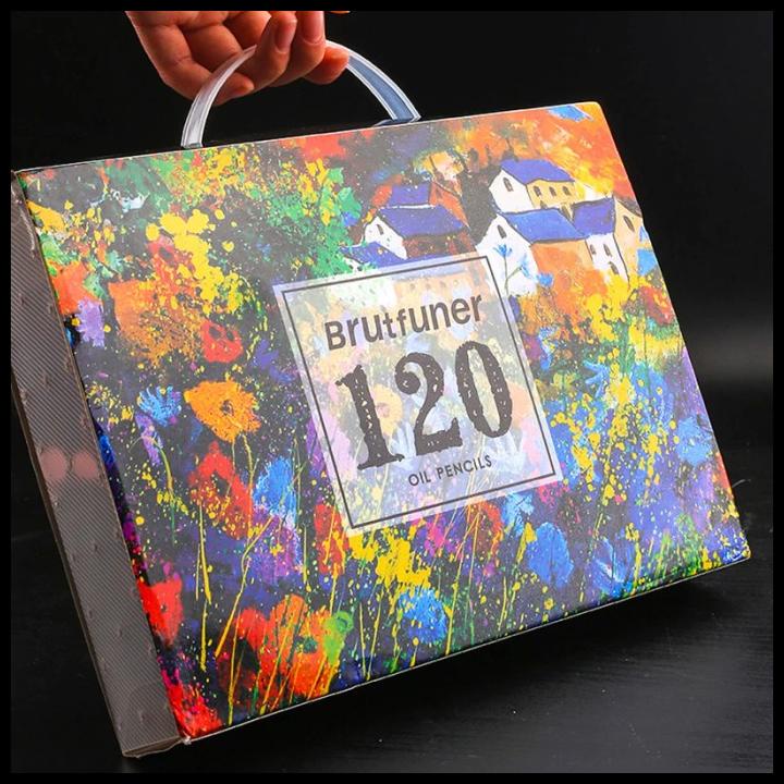 

Pensil Warna Brutfuner Painting Oil Pencil Artist Color Pencil Set 120