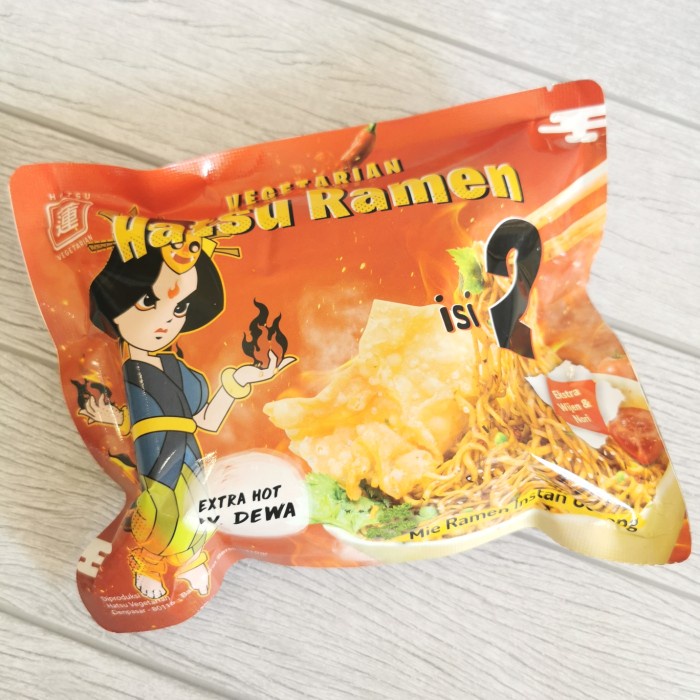 

s574gfd Hatsu Ramen Mie Goreng Korea Instant 3 Level Pedas Vegetarian Vegan - Extra Hot Ff064151E
