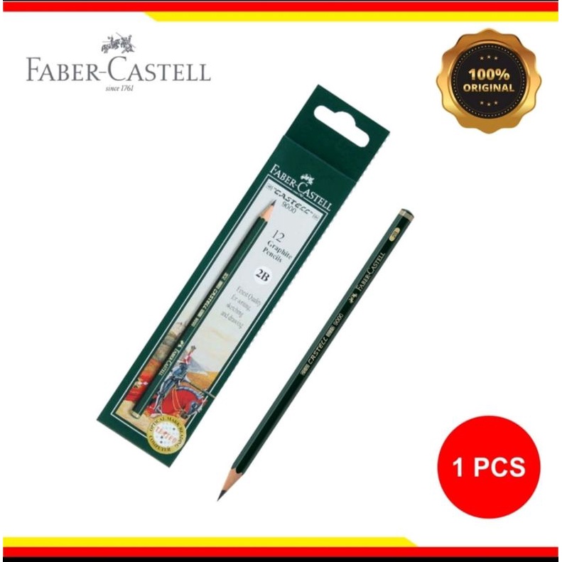 

Pensil Pencil Faber Castell 2b 100% Original Pensil Ujian Sekolah Alat Tulis Kantor