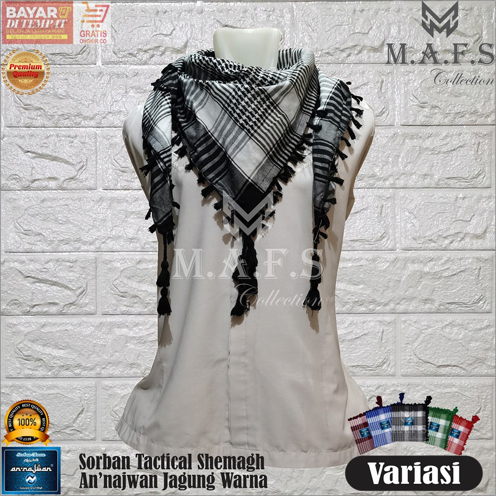 SORBAN SHEMAGH SORBAN ANNAJWAN MOTIF WARNA