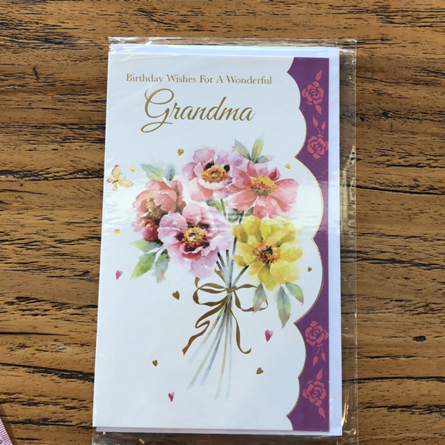 

Grandma birthday card (flower)