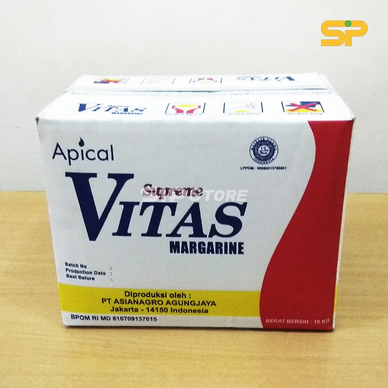 Margarine VITAS SUPREME 15 Kilogram / Margarin Serbaguna / Mentega