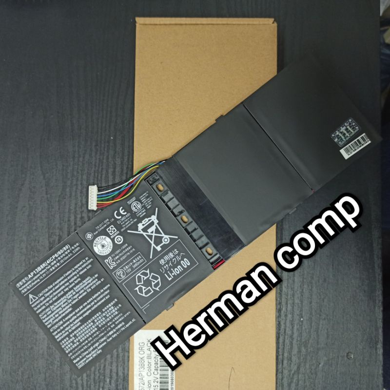 Original Baterai Acer Aspire R5 R7 R7-571 R7-571G R7-572 R7-572G AP13B8K AP13B3K