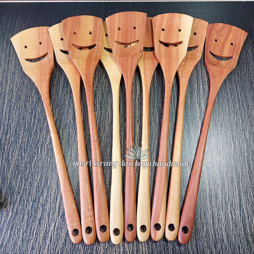 Jual Spatula kayu sawo panjang 35 cm Sutil kayu boneka Shopee Indonesia