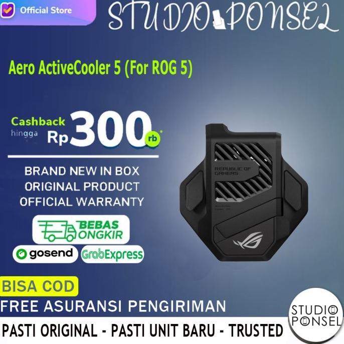 ROG Aeroactive Cooler 5 For Asus Rog Phone 5 Cooling Aero Cooler Resmi - Bnob