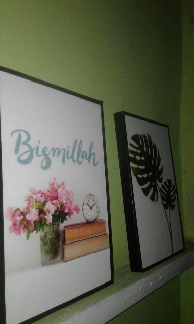 Walldecor Monstera Tropical List Hitam