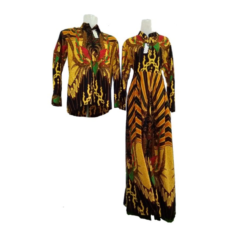 sarimbit batik gamis 1 - gamis - kemeja - batik cap pekalongan