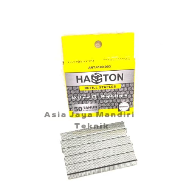 

HASSTON PROHEX ISI STAPLES /REFILL STAPLES QTY 1000PCS 8MMX11 ( 4100 - 003 )