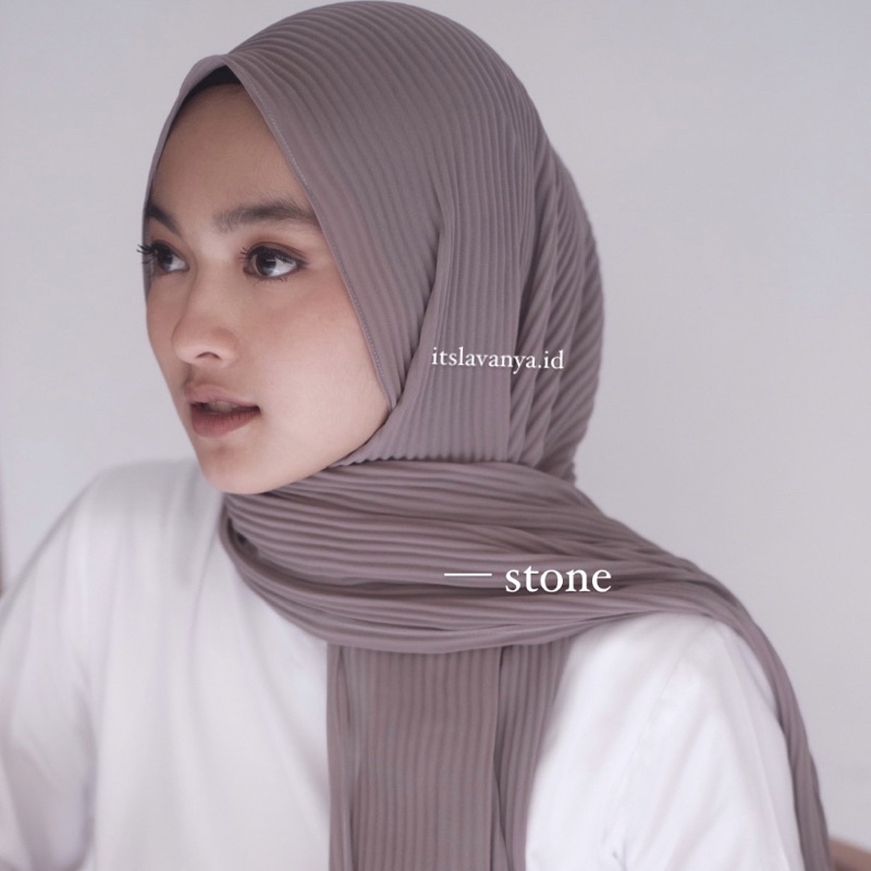 Pleats Shawl (Pashmina Plisket Premium Full Plisket tanpa lipatan tengah)