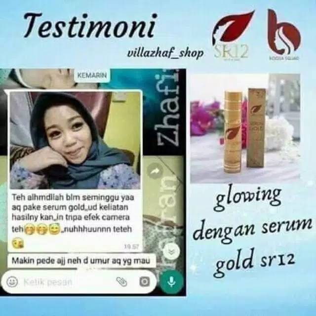 serum gold anti aging/mencerahkan/mengencangkan kulit