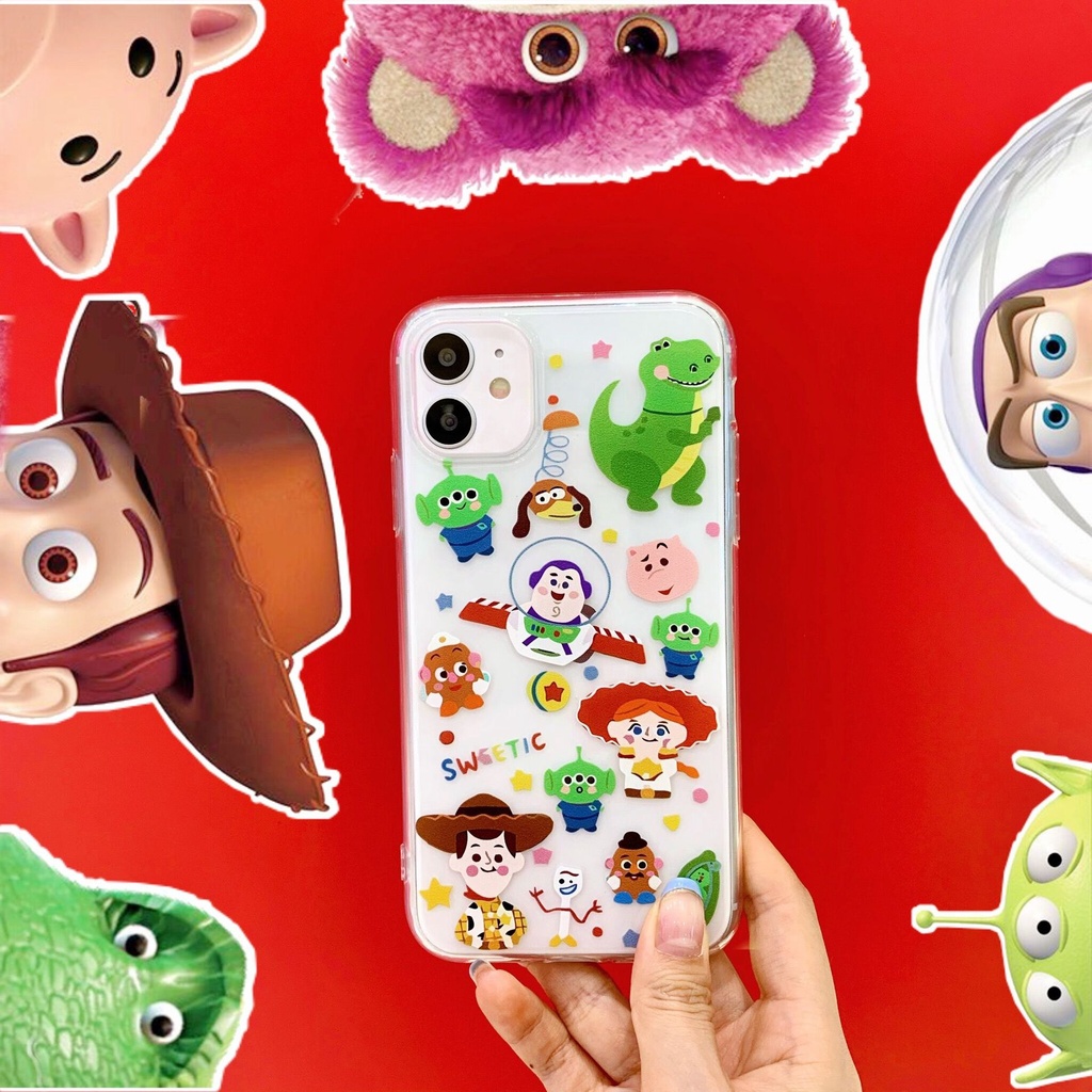 Soft Case Silikon tpu Motif Print Toy Story Untuk Iphone 11 11pro 11promax XR XS MAX 7 plus 8 plus