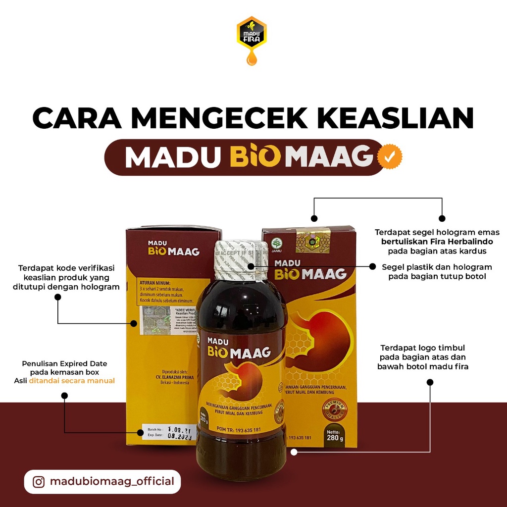 BIOSFERA Madu Biomaag Biomag Obat Herbal Asam Lambung Original Madu Bio Maag Kronis Gerd Gangguan Pencernaan