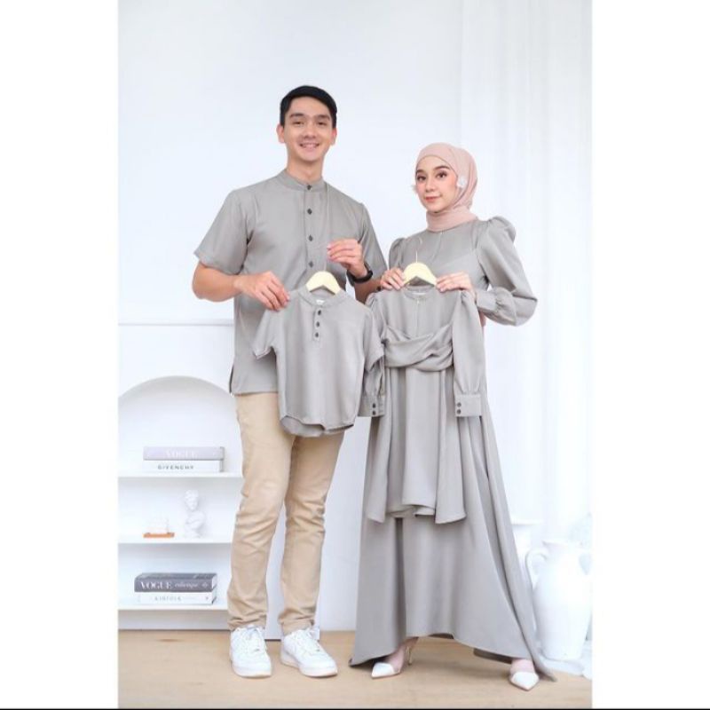 Zara Set Couple Keluarga | Set Couple Keluarga Murah - Family Set Murah | Busana Keluarga Murah - Busana Muslim Keluarga | Family Couple Murah - Gamis Couple Keluarga Murah