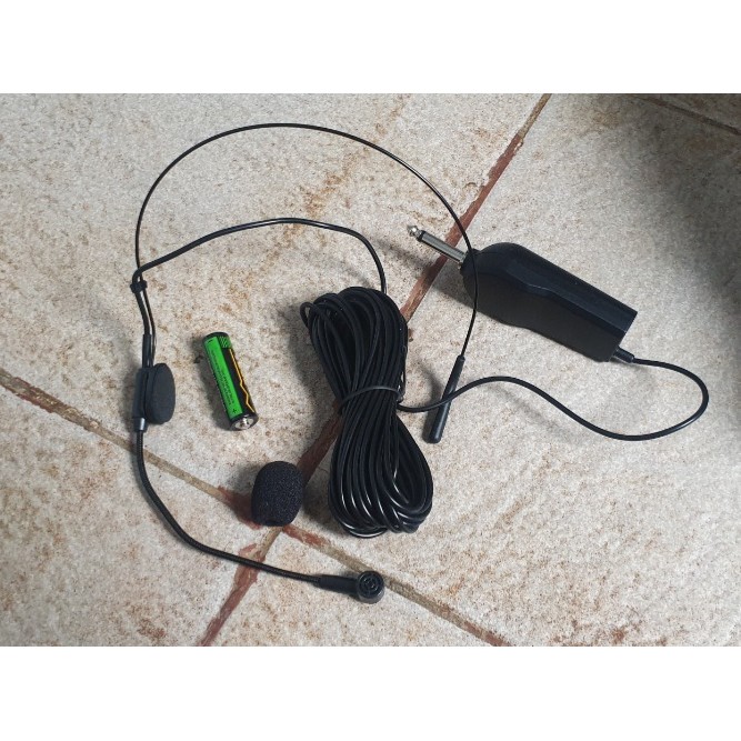 G519 MIC HEADSET MIK BANDO Microphone audio kabel mikropon cable Condenser peka sensitif Electret mikrofon vokal vocal audio sound sistem suara PROFESIONAL UNIVERSAL PANJANG G519  Bisa dipakai kesemua ke alat audio  Menggunakan baterai AA 1pcs sa