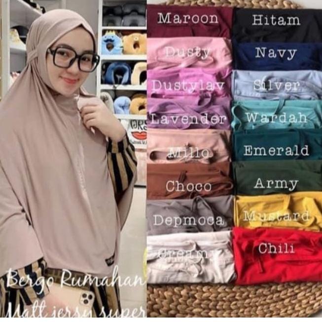 SALEE.. Bergo Maryam Jumbo Jilbab Jersey Super Kerudung Syar'i Kekinian Terlaris
