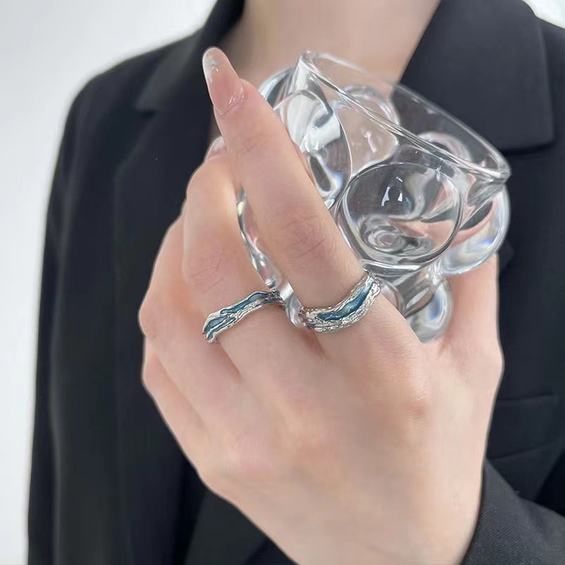 Cincin Model Terbuka Bahan Alloy Untuk Wanita