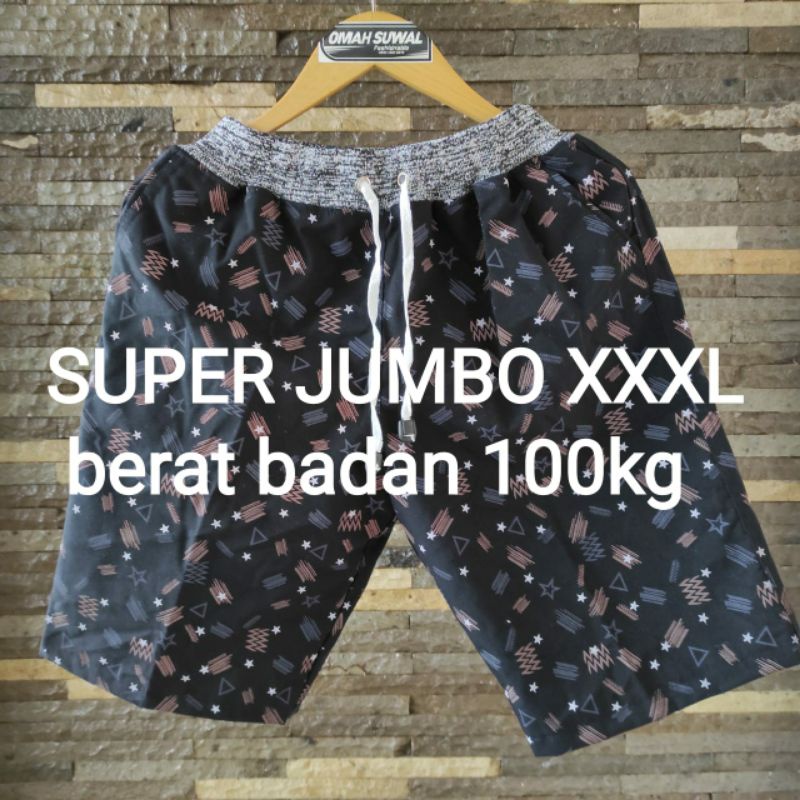 CELANA PENDEK PRIA DEWASA SIZE JUMBO/CELANA PENDEK  SUPER JUMBO XXXL XXXXL  CELANA BESAR BIGSIZE CELANA OVERSIZE